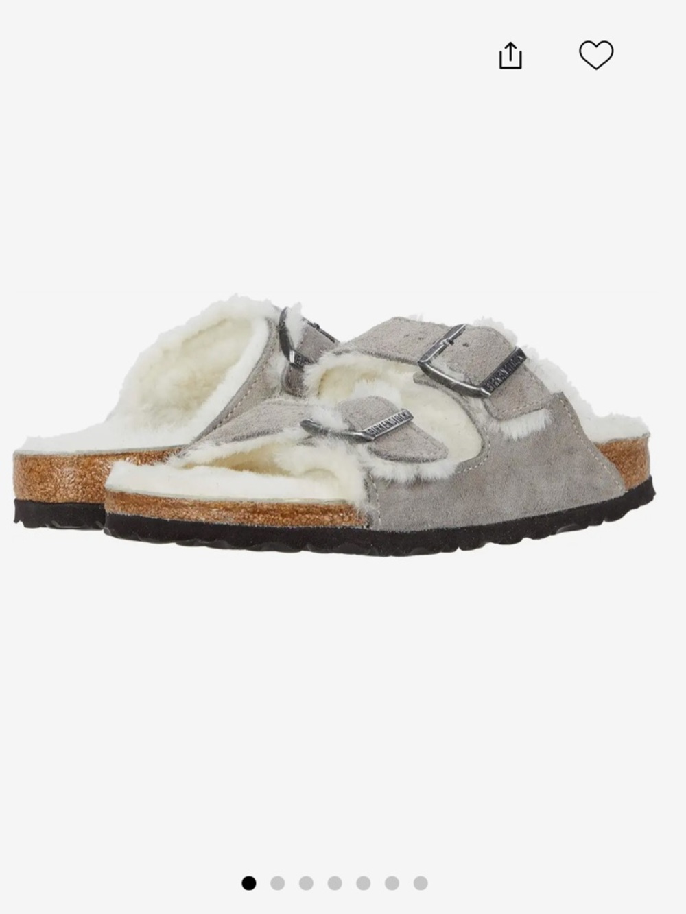 Birkenstock Gray Suede Sandals